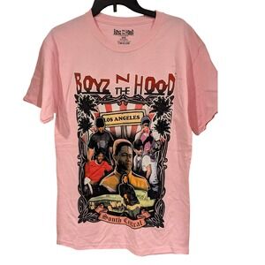 Boyz n the Hood Graphic T Shirt Pink Los Angeles South Central Movie Tee Mens M